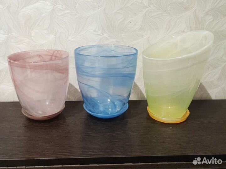 Горшок стеклянный