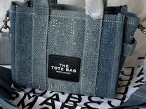 Marc Jacobs the tote bag denim crystal