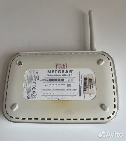 Роутер Netgear WGR614 v9