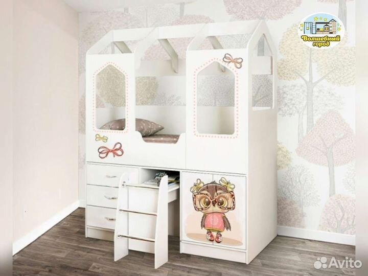 Кровать-чердак Сказка+стол. Мы в Волгограде на Схи