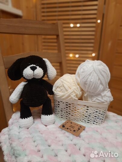 Собачка / Вязаные игрушки / Ручная работа