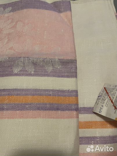 Полотенце льняное СССР жаккардовое