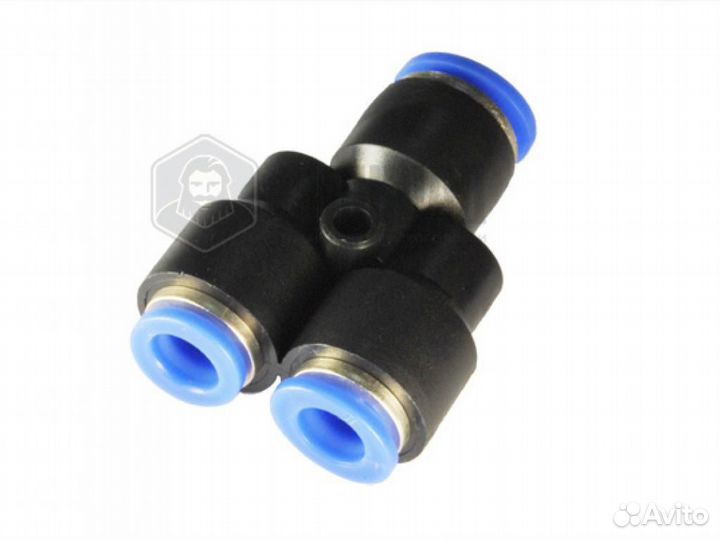 Переходник Y-образный, пластик 12х8