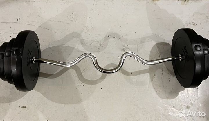 Штанги изогнутые от 22,5кг до 55кг новые