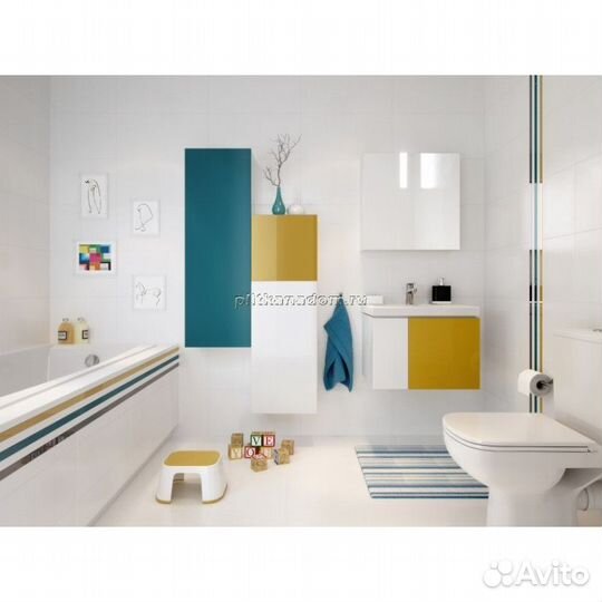 Cersanit Colour S-KO-COL011-3-5-COn-DL-w Унитаз с бачком 37х65х78,5