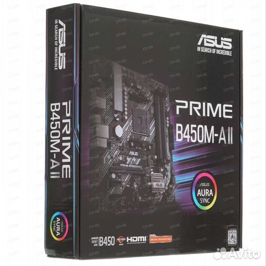 Материнская плата asus prime B450M-A II