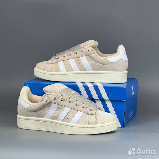 Кроссовки Adidas Campus бежевые