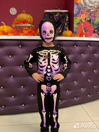 Костюм скелета для девочки
