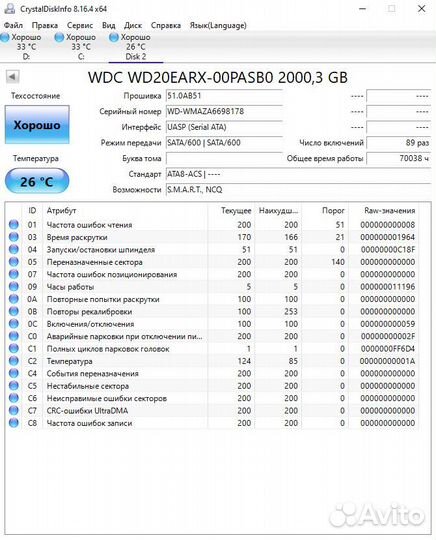 Жесткий диск Western Digital 2Tb