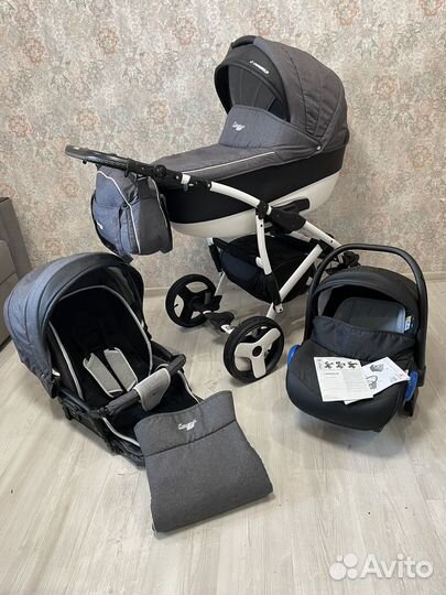 Коляска camarelo 3 в 1