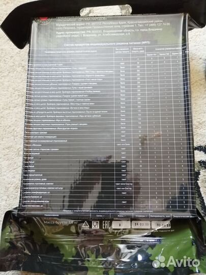 Ирп сухпай сухой паек