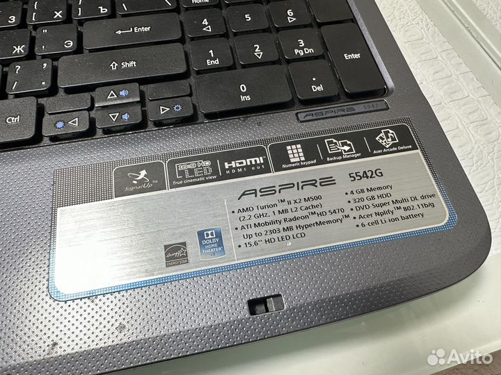 Ноутбук acer aspire 5542G