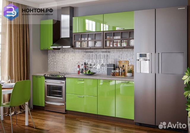 Кухня Эвкалипт-2 2.0 м эвкалипт глянец