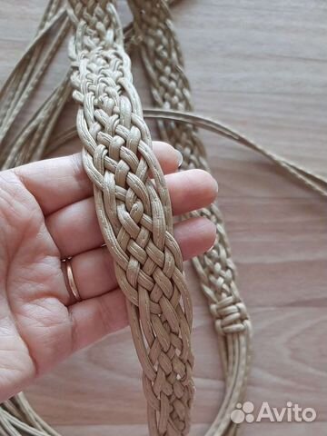 Ремень плетеный женский