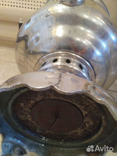 Самовар угольный 7л+заварочник