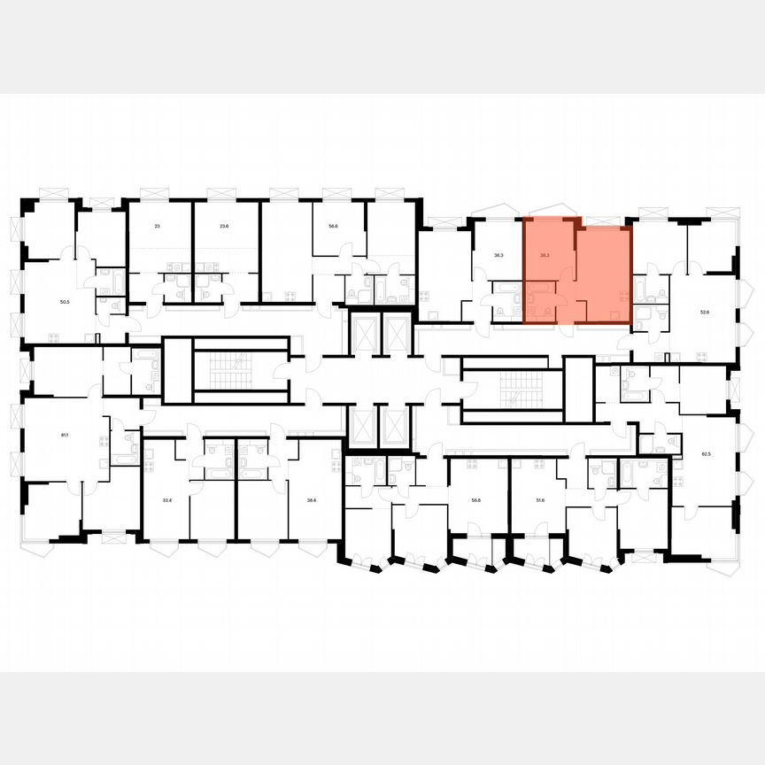 1-к. квартира, 36,3 м², 24/32 эт.