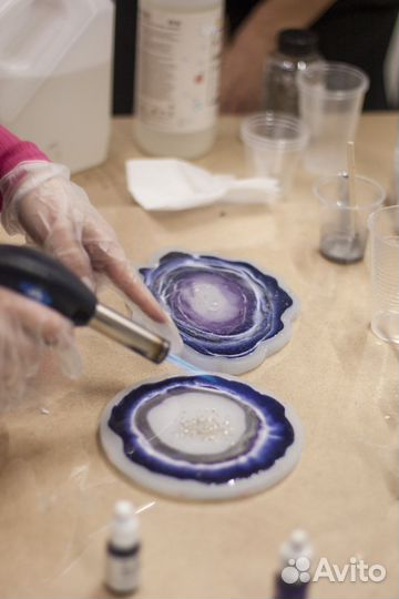 Мастер-класс по эпоксидной смоле, арт-вечеринки