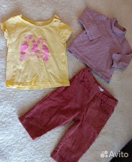 Одежда пакетом для девочки 74 см