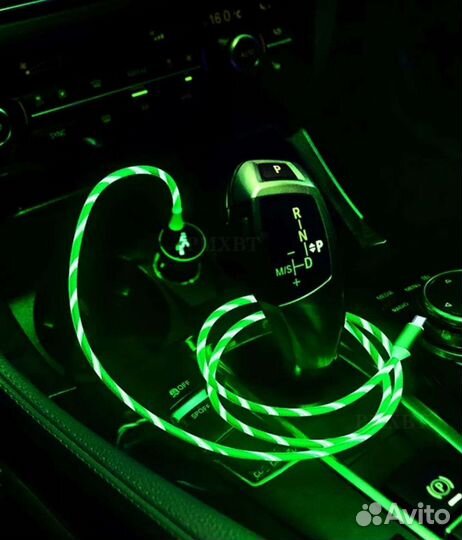 Магнитный светящийся USB кабель для зарядки 3 в 1