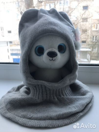 Шапка шлем для девочки