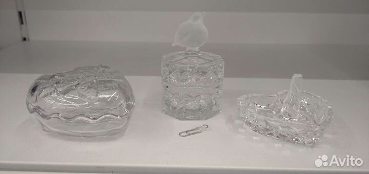 Шкатулка хрусталь винтажная США