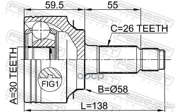 ШРУС 0310-FD 0310-FD Febest