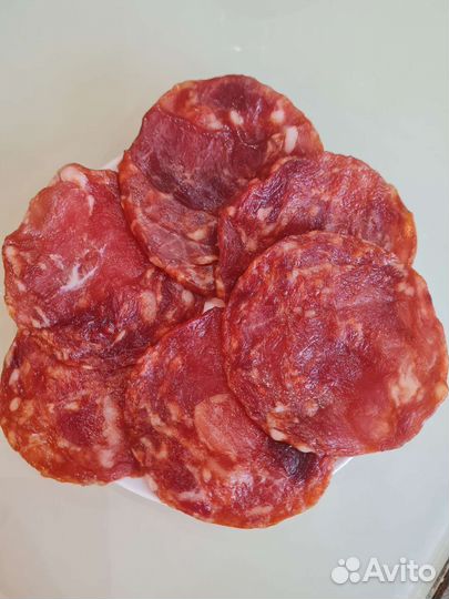 Чипсы мясные из свинины (колбаса домашняя)