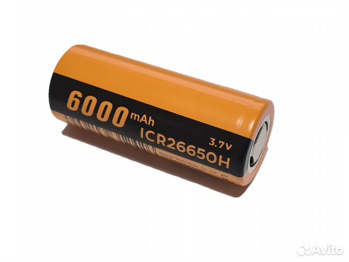 Аккумулятор ET ICR26650H (3.7В, 6000мАч, Li-Ion)