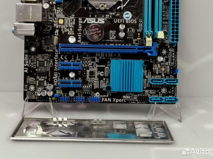 Мат.плата LGA1155 asus H61M-A