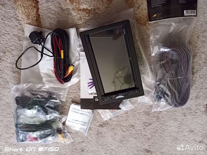 Магнитола + усилитель ACV 4х200