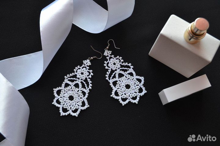 Свадебные серьги