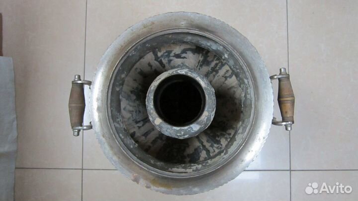 Старинный Угольный самовар рюмка с гранями