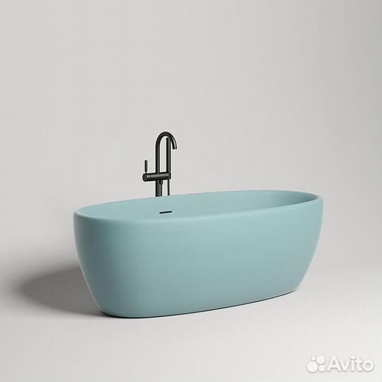 Ванна Salini Luce 170х85х58 Pastel turquoise матов