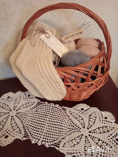 Носки женские ручной работы из шерсти