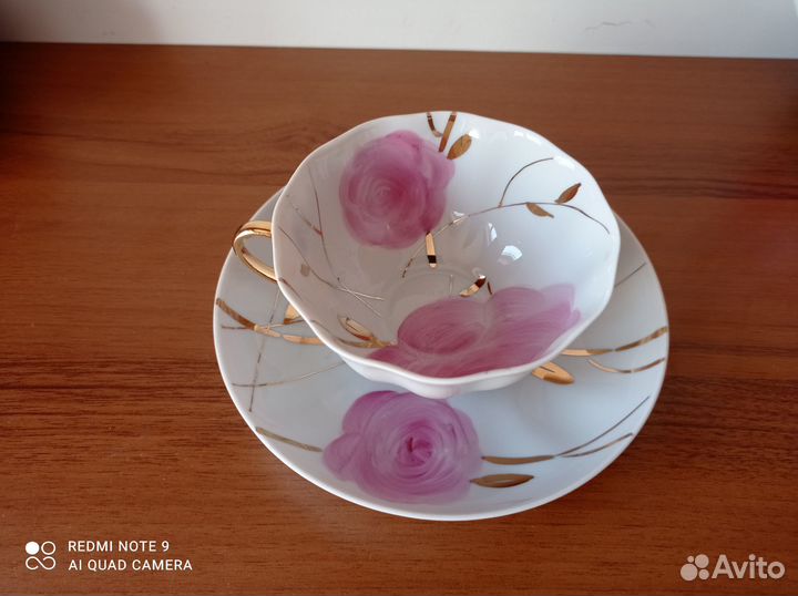 Чайный сервиз Розовые розы Дулево