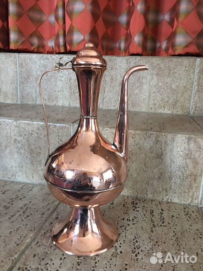 Старинный Кувшин-сосуд медный