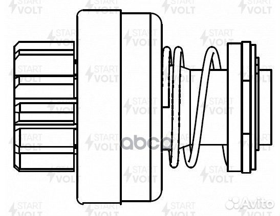Привод стартера (бендикс) для а/м газ газон Nex