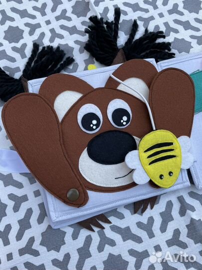 Развивающая книга из фетра