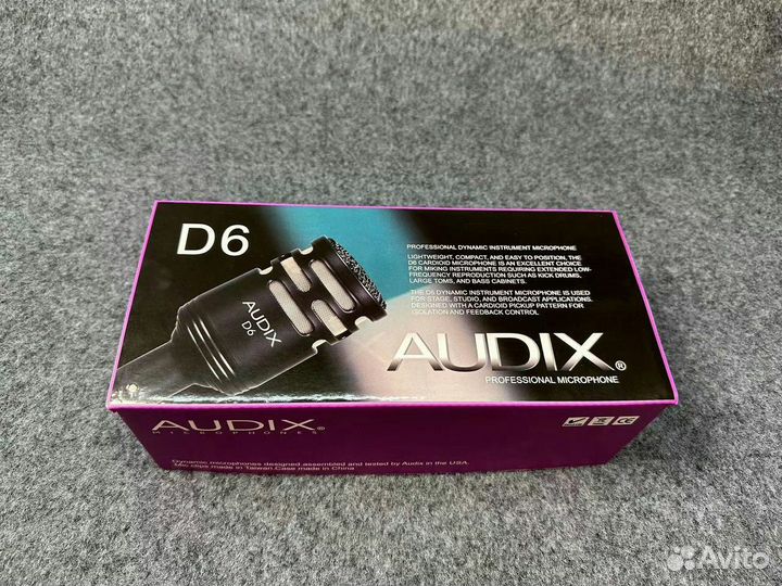 Audix D6 Kick Drum Аudix SCX-1 Cond Instr Mic
