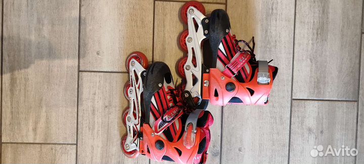 Коньки роликовые детские + защита