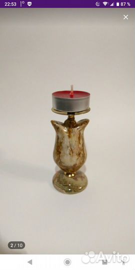 Подсвечник из оникса