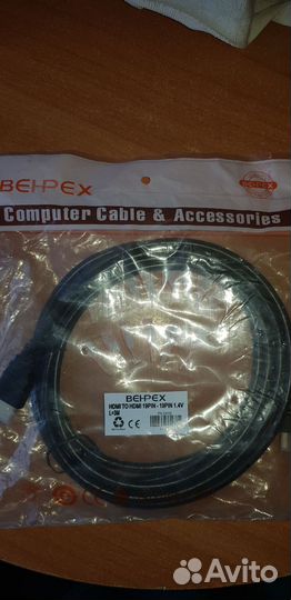 Кабель Behpex hdmi-hdmi,v1.4, 3m