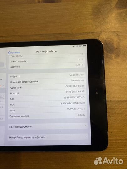 Планшет apple iPad mini 2