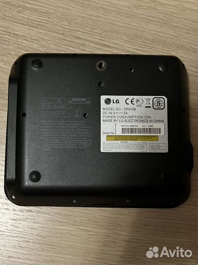 LG portable DVD/CD player