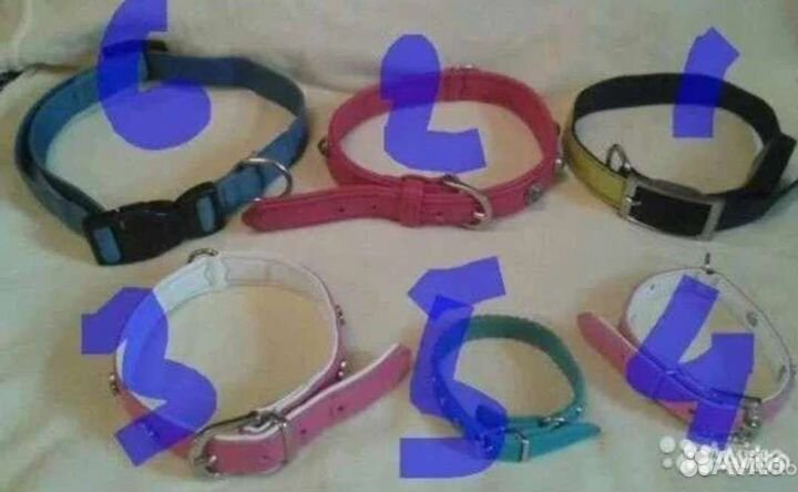 Поводки-рулетки/поводки/шлейки/ошейники/намордник
