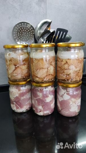 Тушёнка домашняя. Свинина. Цыпленок