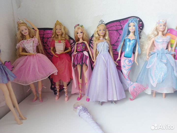 Куклы барби принцессы и феи 2000х