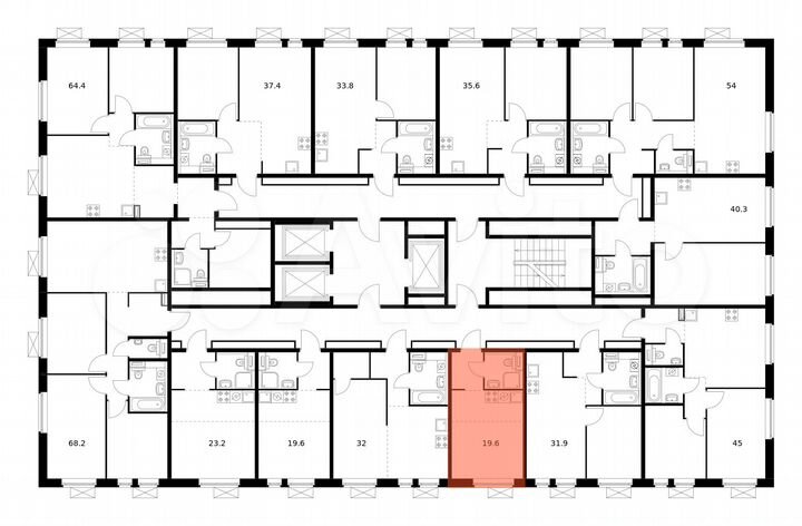 Квартира-студия, 19,6 м², 11/25 эт.