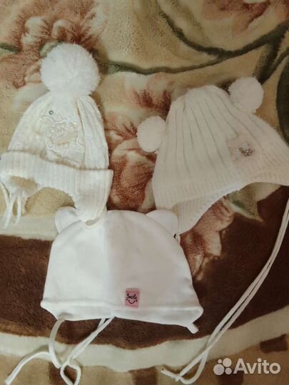 Шапка для девочки до года