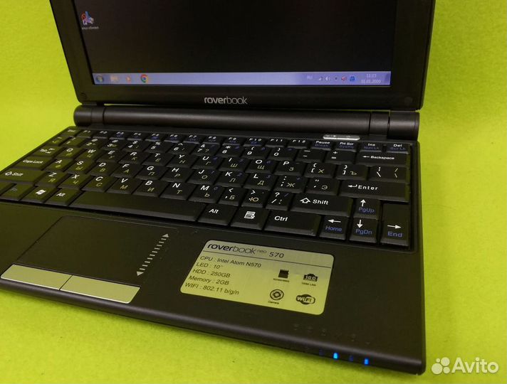 Бу Нетбук для работы RoverBook Windows 7 4 ядра